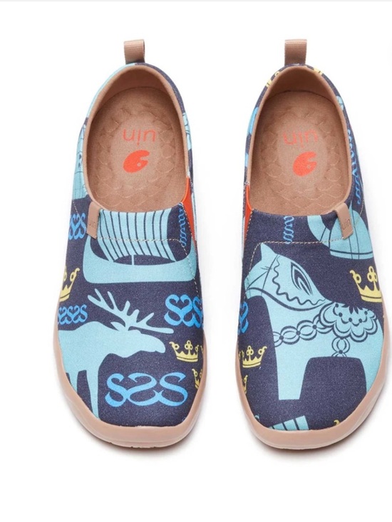 UIN Sneakers Canvas Flats Loafers Toledo Art Slip On main image 9